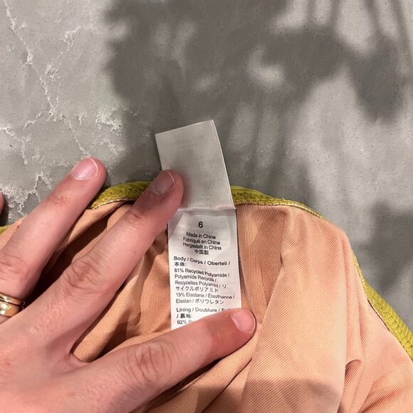 J. Crew Yellow One-Piece Swimsuit - Picture 3 of 5